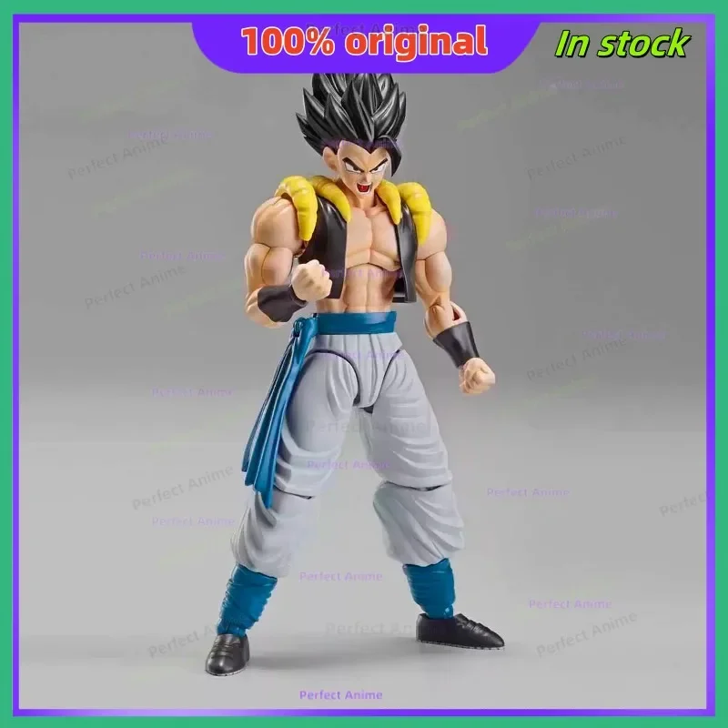 バンダイ-ドラゴンボールのフィギュア,スーパーサイヤ人の人間,青い髪,ゴゲタモデルを組み立てた