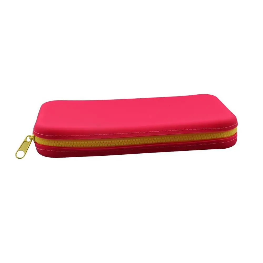 Creative Large Capacity Silicone Storage Bag Solid Color Contrasting Colors Square Cosmetic Bag Small Item Bag Men