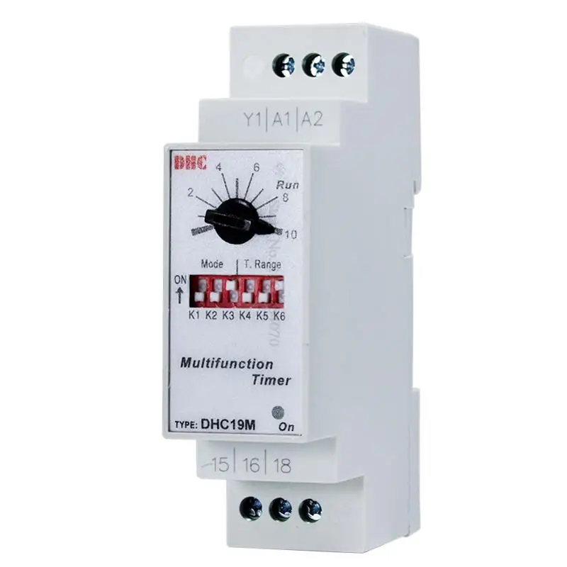 Multi-Function Time Relay Rail-Type Timer DHC19M DHC 19M AC/DC24-240V