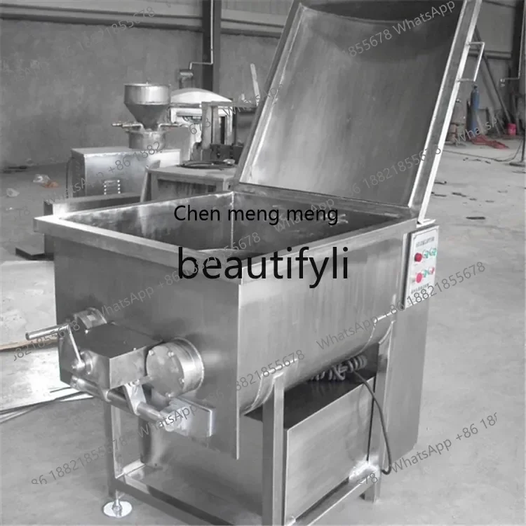 X C45 Automatic vacuum mixing machine, sausage filling, blender, automatic discharge stainless steel food blender
