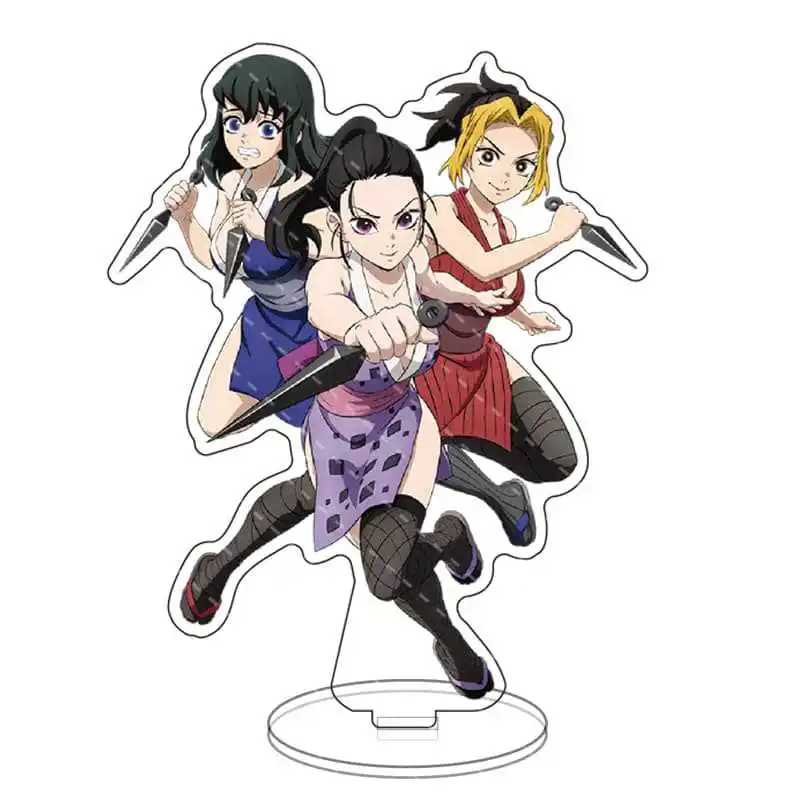 Anime Demon Slayer Acryl-Ständer Kimetsu No Yaiba Figuren Manga Garage Kits Miniaturen Modelle Spielzeug GK Ornamente Dekoration