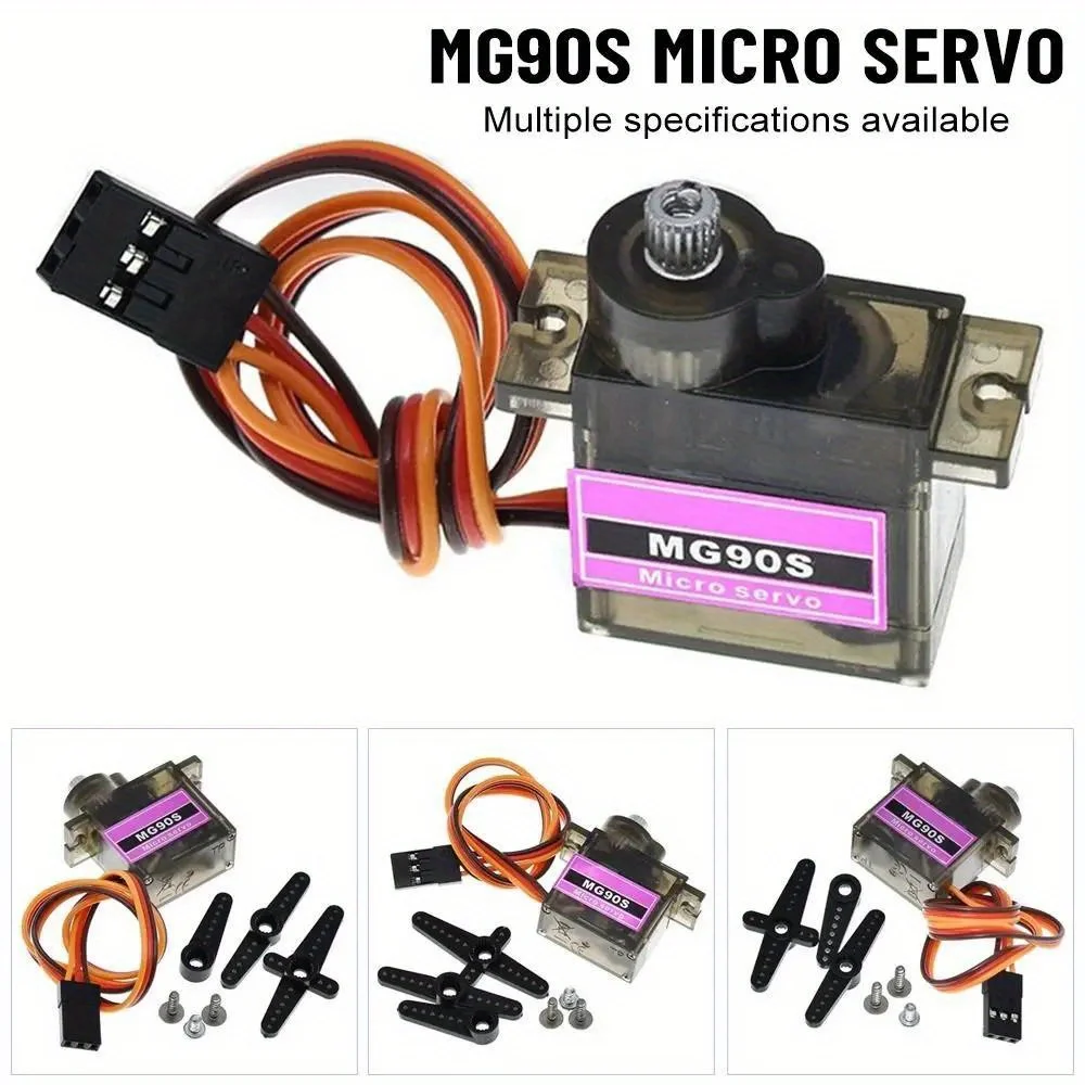 1/2/5Pcs MG90S Metal Gear Digital 9g Servo SG90 For Rc Helicopter Plane Boat Car MG90 9 G Trex 450 RC Robot Helicopter