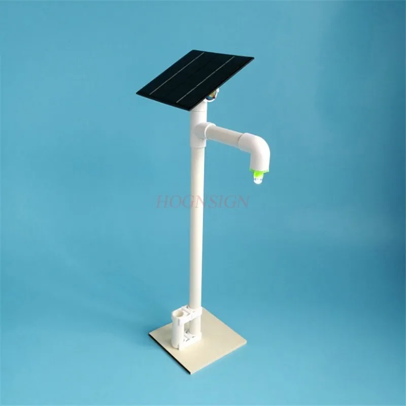 1 set DIY solar street lamp model handmade small production boy toy technology physics competition