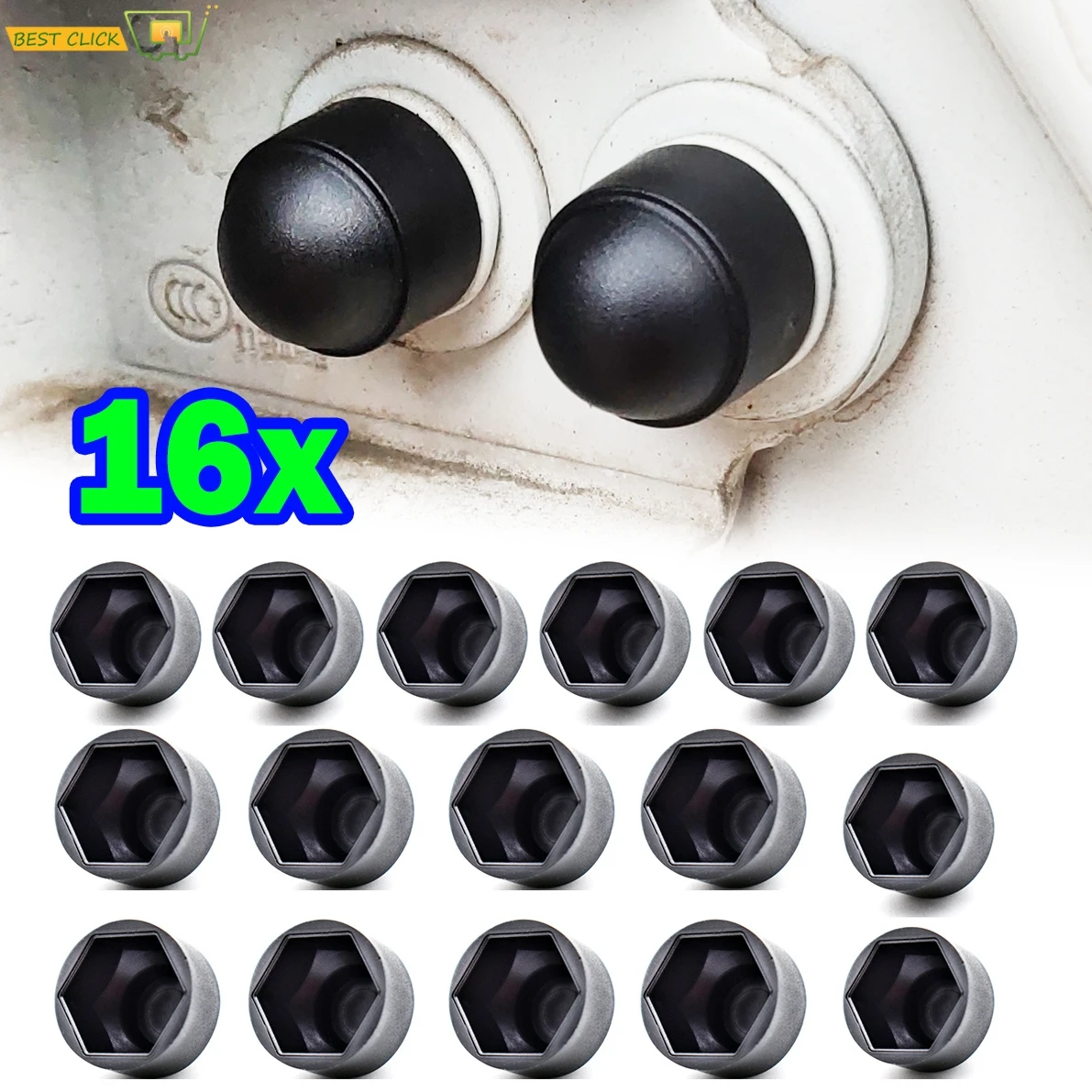 Universal Screw Protection Cap Cover Bolt Nuts M8 M10 Car Door Screw Cap Nuts Cap Protection Door Lock Hinge Hook Door Lock