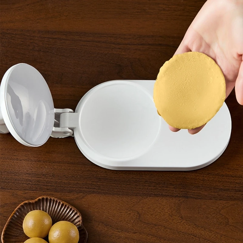 Pastry Dumpling Skin Press Tool with Hinged Design for Beginners Cooks J0MC