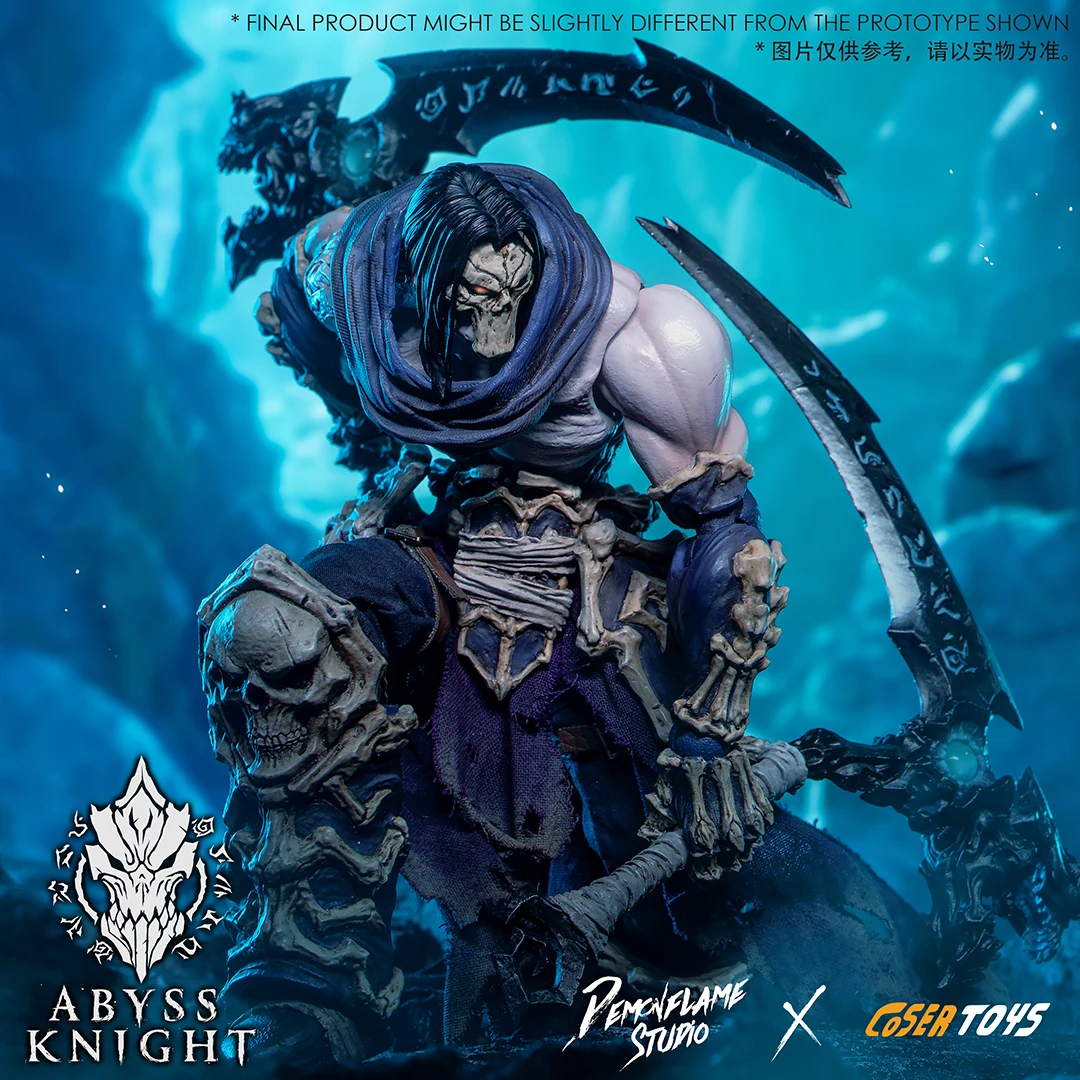 In Stock Demon Flame X Coser Toys Ad-005 1/12 Abyss Knight Action Figure Model 18cm Darksiders The Apocalypse Death Model Gifts