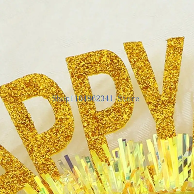 5Asd Feliz Aniversário Banda da cabeça Celebração Acessórios Hairhoop para reunir