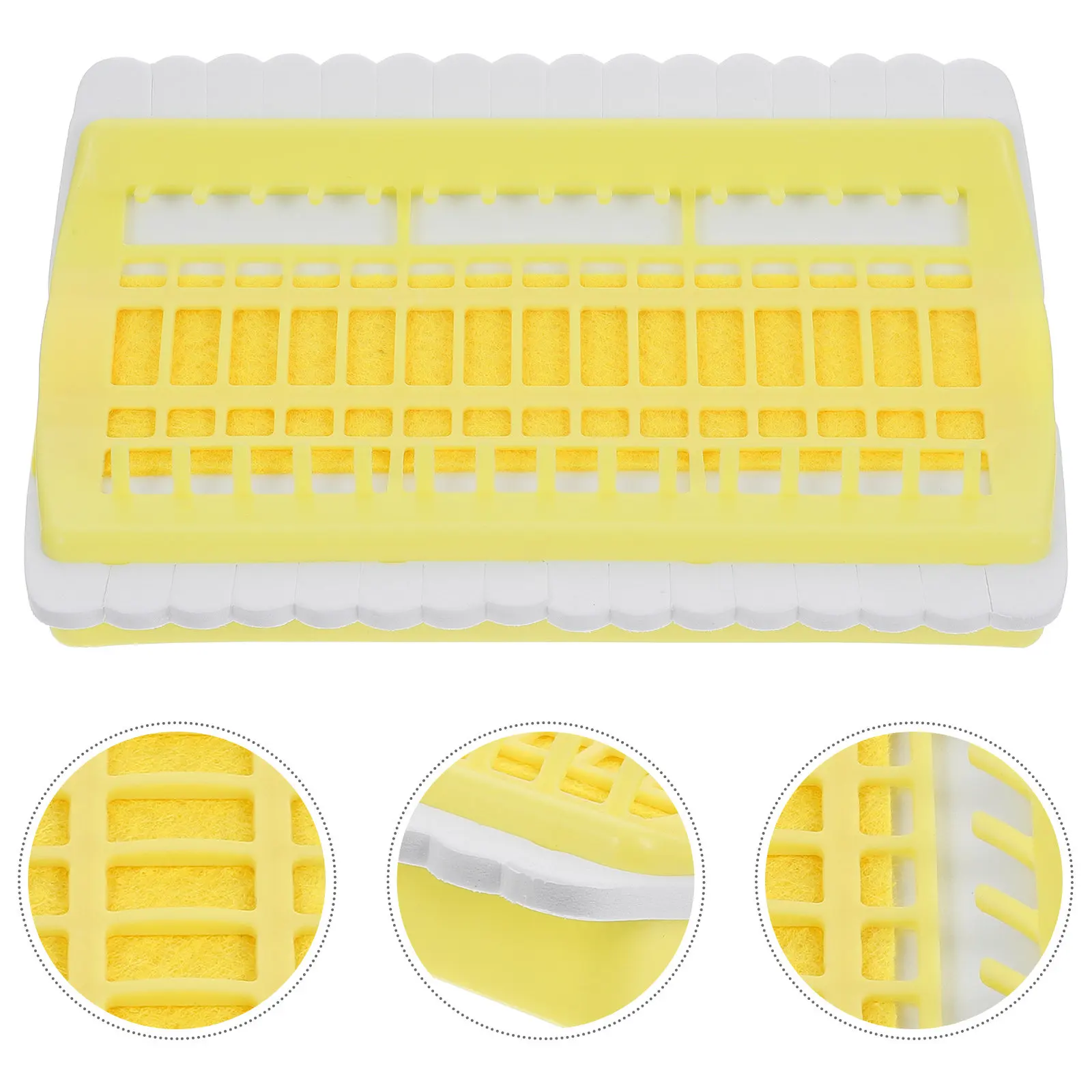 1Pcs Thread Organizer for Cross Stitch Embroidery 30-Position PVC Floss Card Compact Lightweight Tangle-Free Thread Holder Craft