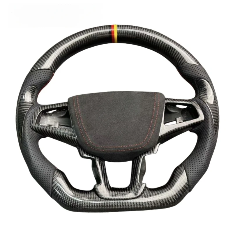 Customized Carbon Fiber Leather Racing Steering Wheel Car Modification Upgrade Accessory