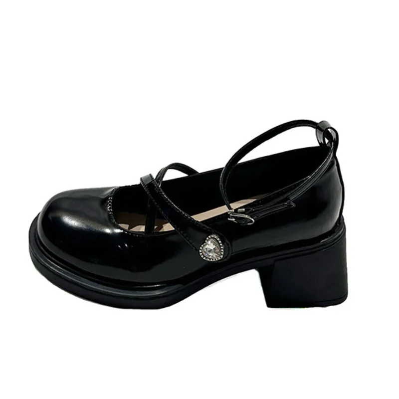 Liefde JK Taart Schoenen Japan Lolita Kawaii Punk Landmine Hoge Hakken Dikke Zolen Meisje Spons Schoenen Verhogen Hoogte 5-8 cm Taart Schoenen