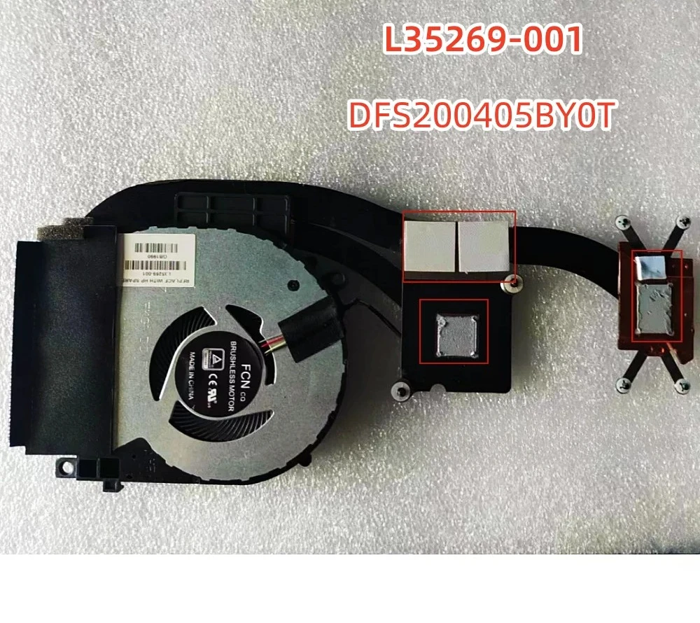 CHEN New FOR HP TPN-W134 X360 15-CN Cooling Tube, Heat Sink, Fan, Heat Conducting Tube, Original Equipment~~