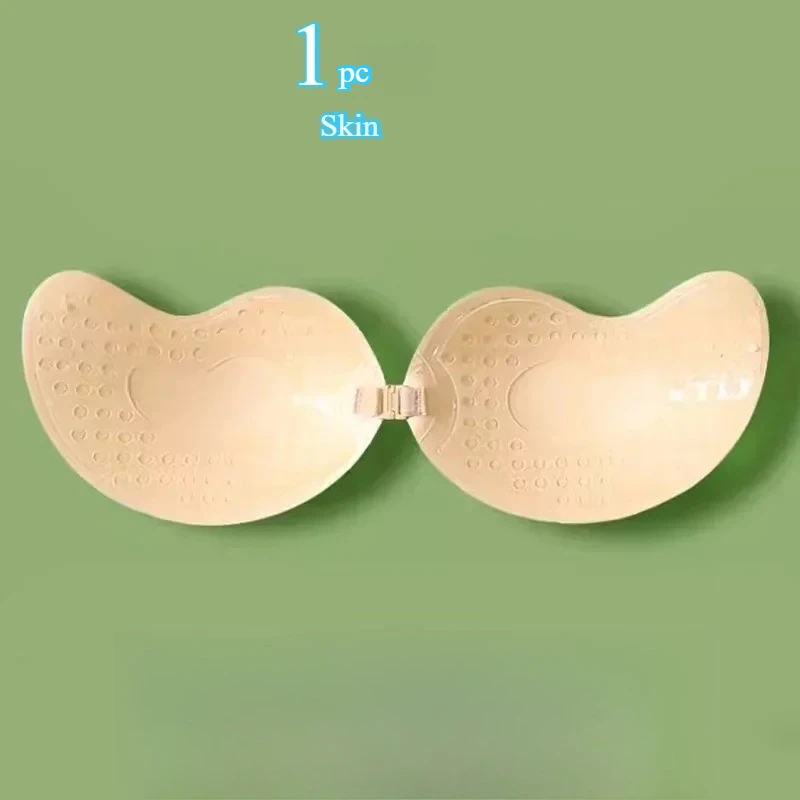Onzichtbare push-up bh voor dames Backless strapless bh Naadloze voorsluiting Bralette ondergoed Siliconen zelfklevende bh-pad