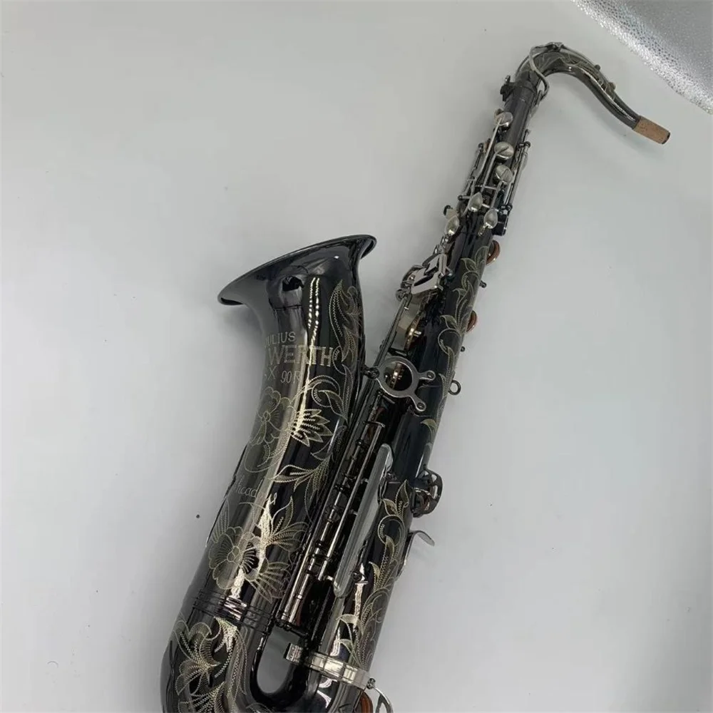 

Real Pictures Keilwerth JK SX90R Tenor Saxophone B Flat Brass Nickel Plated Musical Instruments Sax With Case Mouthpiece