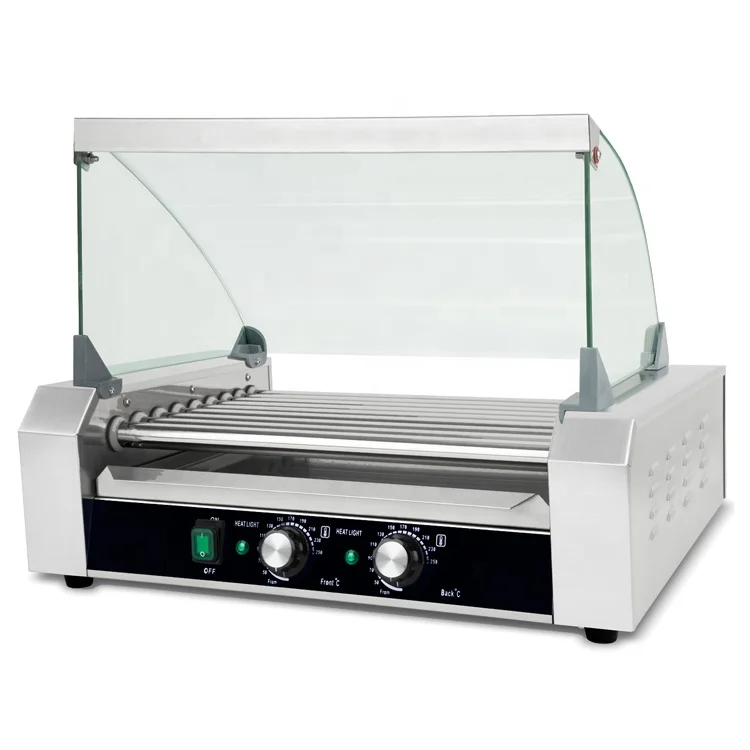 

2025 Hot Sale 9 Rollers Automatic Electric Sausage Grill Commercial Electric Hot Dog Grill Roller Machine