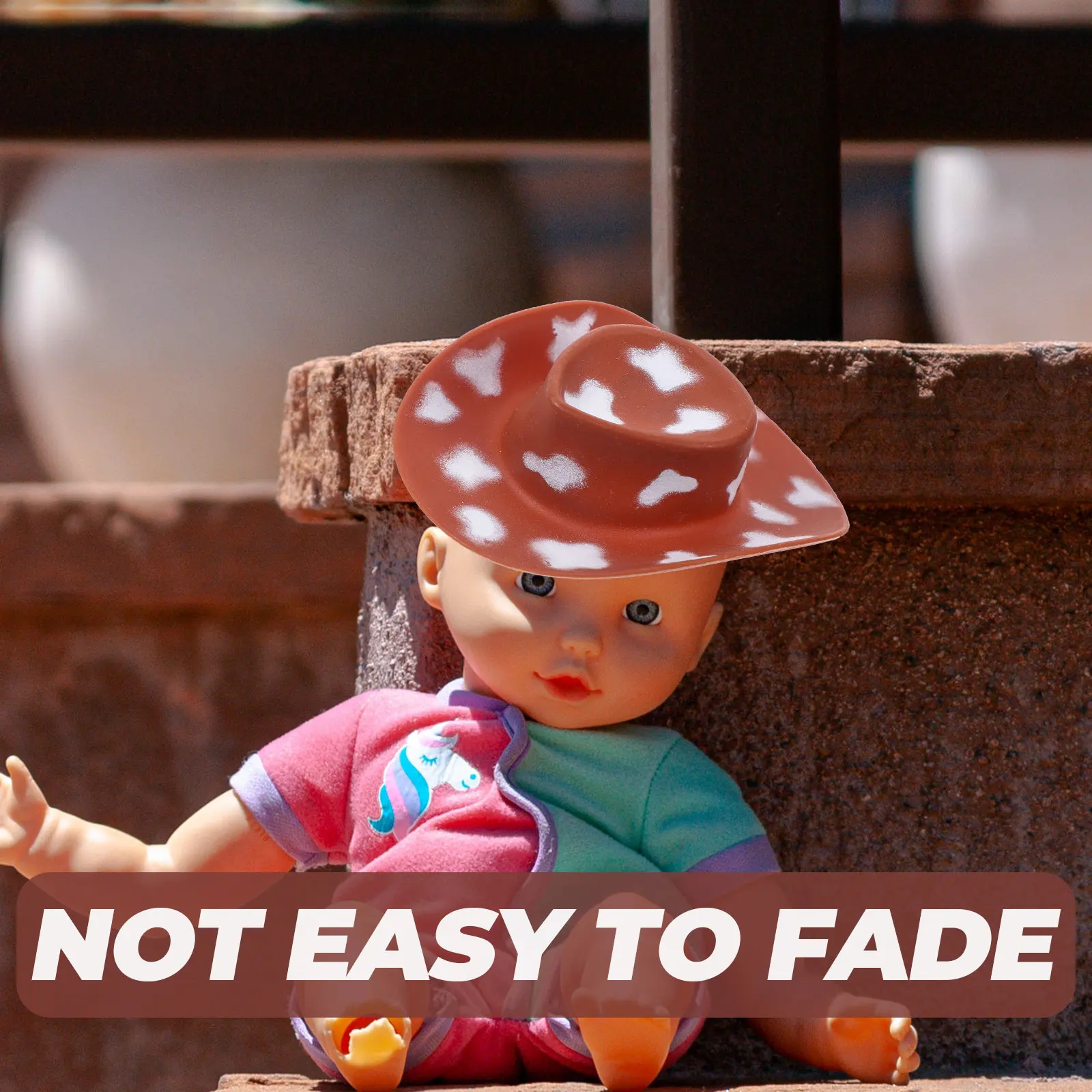 10 Piezas de Mini Sombreros Vaqueros, Sombreros Pequeños para Manualidades, Decoración, Artículos de Fiesta, Decoración del Hogar, Adorno para Pasteles, Kit de Accesorios