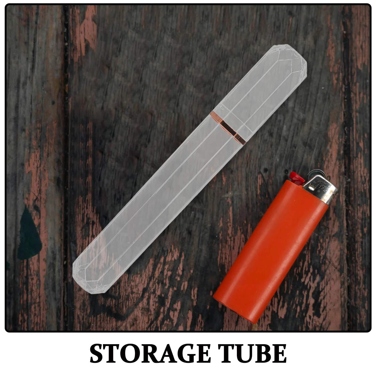 Cigar Tube Acrylic Transparent Portable Sealed Waterproof Travel Humidifier Protection Sleeve For Freshness