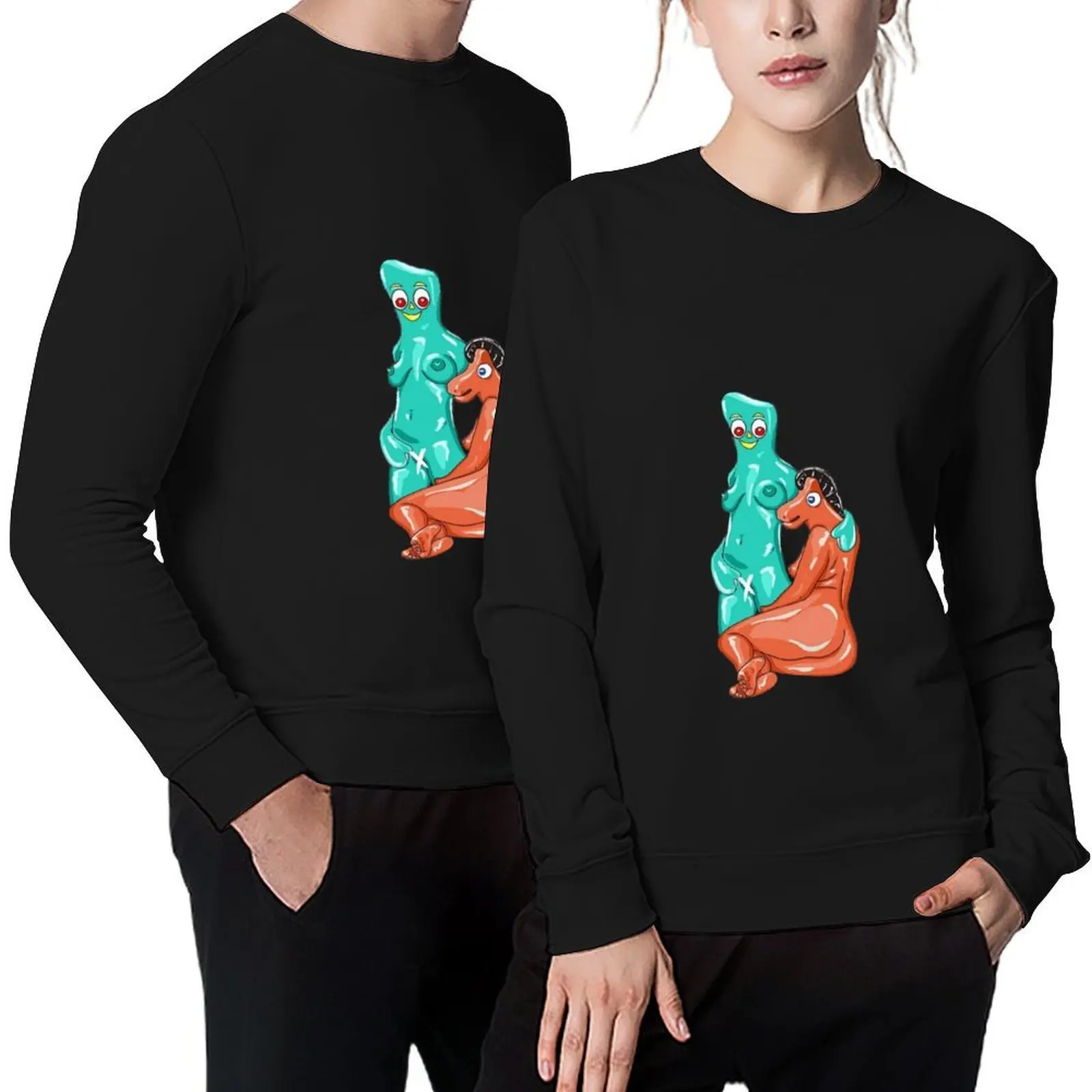 

Sumper Gumby And pokey cartoons Pullover mens designer clothes men clothes men's sweat-shirt set anime clothes men's sweatshirts