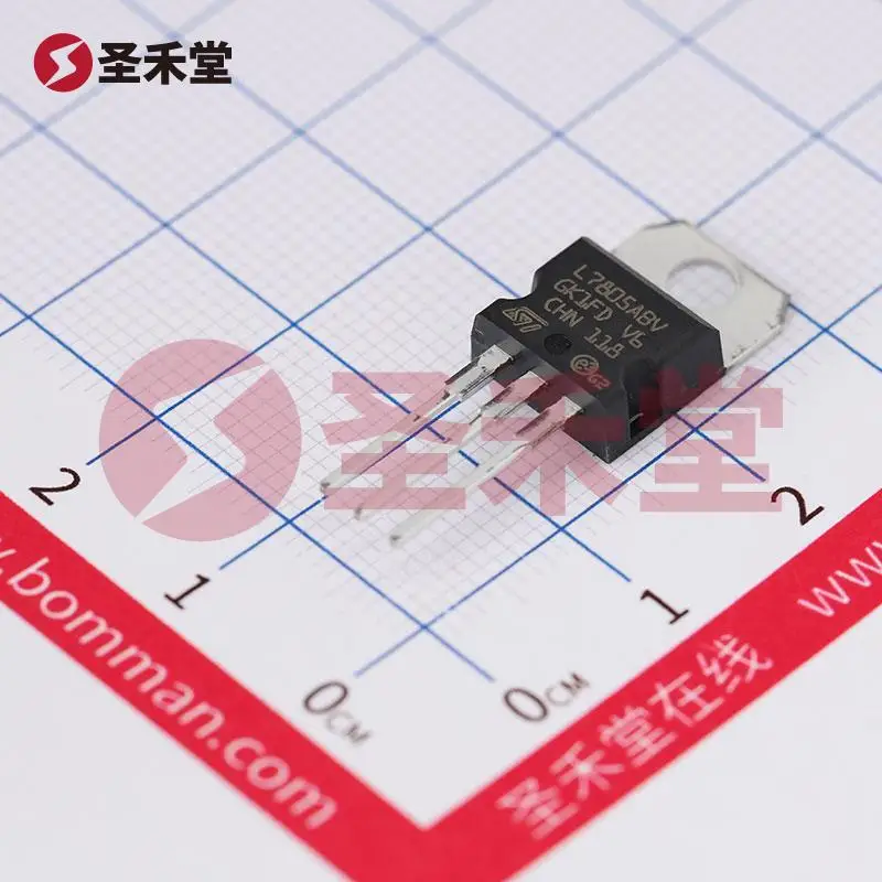 Brand New / Original L7805ABV TO-220 Linear Regulator IC, 5V 1.5A, Industrial Grade