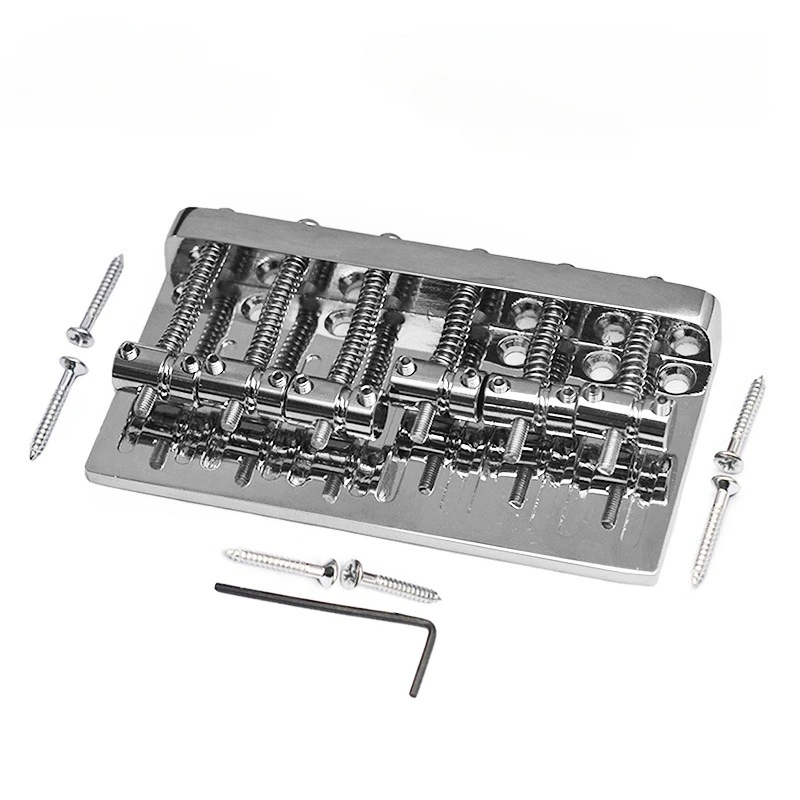 

Electric Bass Accessories 6-string Bass Bridge Tuning Plate MetalTension Plate Six string Tuning Bridge