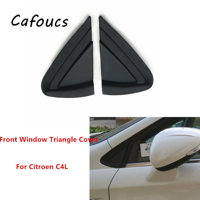 

For Citroen C4L Front Window Triangle Cover Trim Exterior Wing Mirror Fender Cap