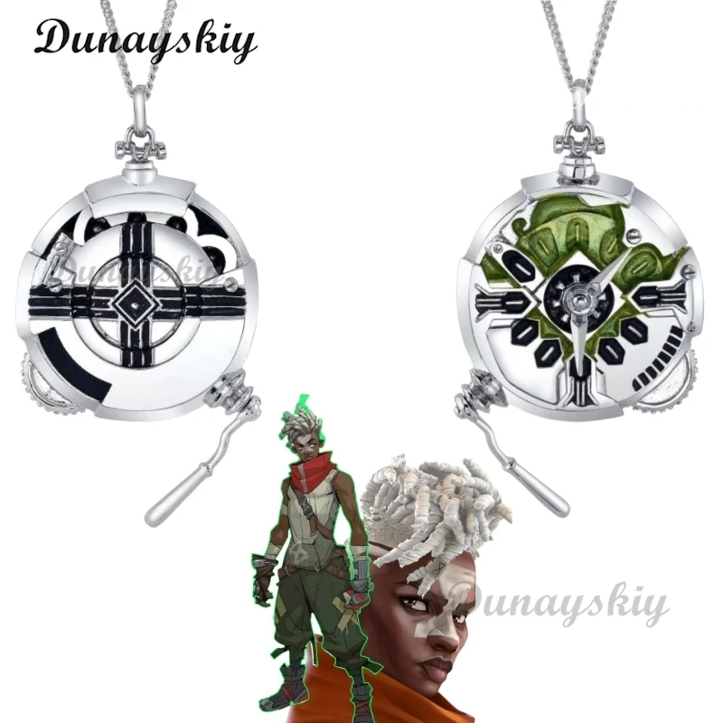 Arcane Ekko Cosplay Stopwatch Ketting Hanger Voor Mannen Game LoL TV 2 Cosplay Kostuum Accessoires Fantasia Props Geschenken Aangepast