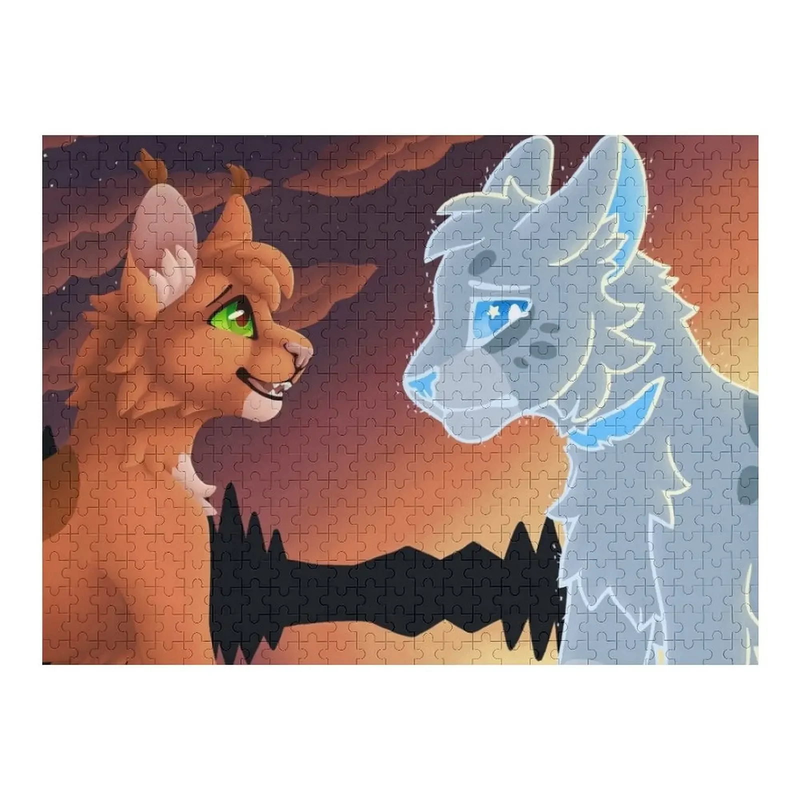 

Ashfur and squirrelflight Jigsaw Puzzle Woods For Adults Custom Child Gift Photo Custom Puzzle