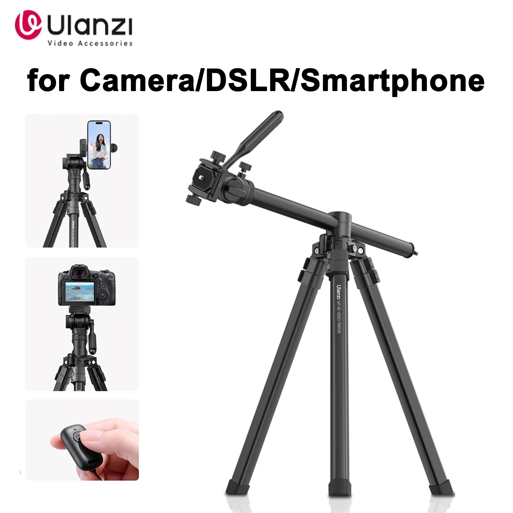 

Original Ulanzi MT-65 Overhead Tripod 1.76M Aluminum for Canon Sony Camera Mobile Phone