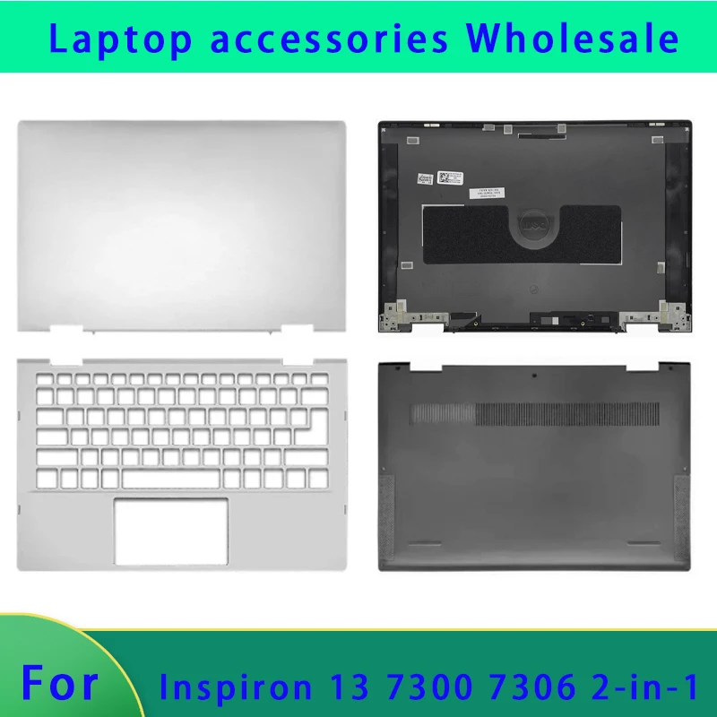 

98 Новый оригинальный подходит для ноутбука Inspiron 13 7300 7306 2 в 1, задняя крышка ЖК-экрана, рамка экрана, подставка для рук, нижняя часть корпуса