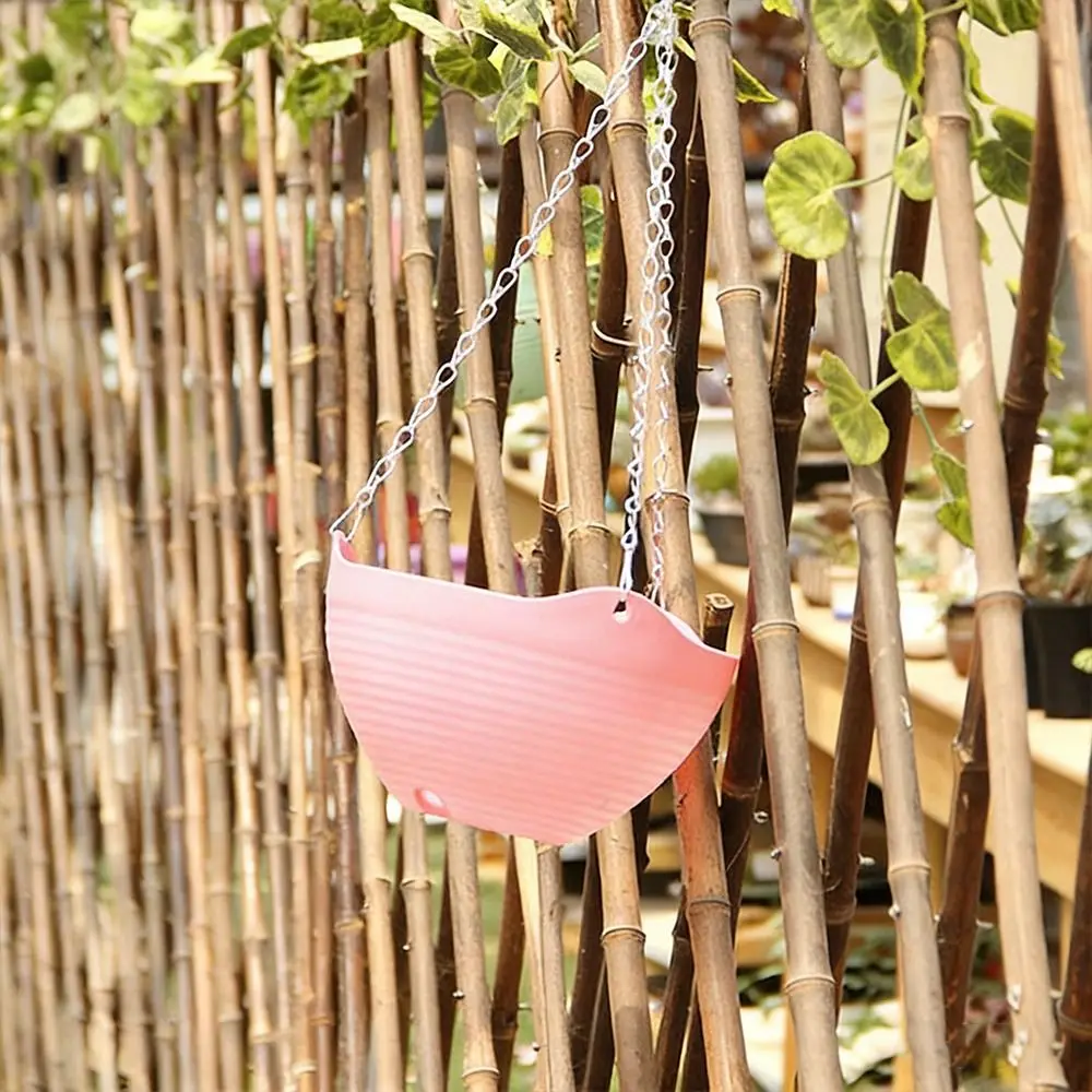 Durable Self-absorbing Hanging Basket Plastic Colorful Flower Pot Hanging Flower Pot Garden Decoration