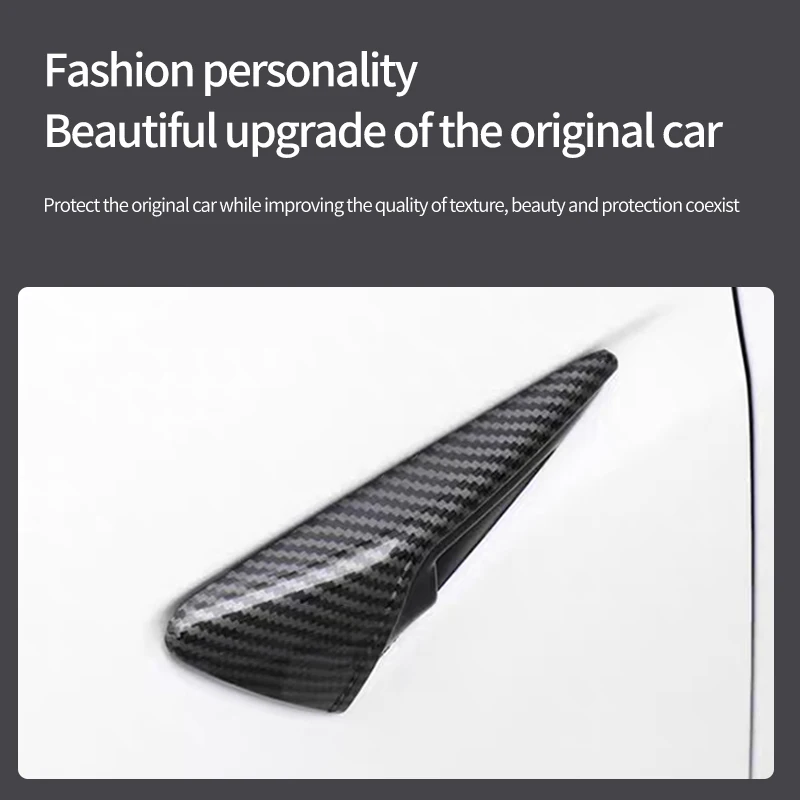 Applicable to Tesla Model 3 Y Highland 2025 Side Camera Protector CoverAccessories Turn Signal Fender Trim ABS  white 2pcs - view 4