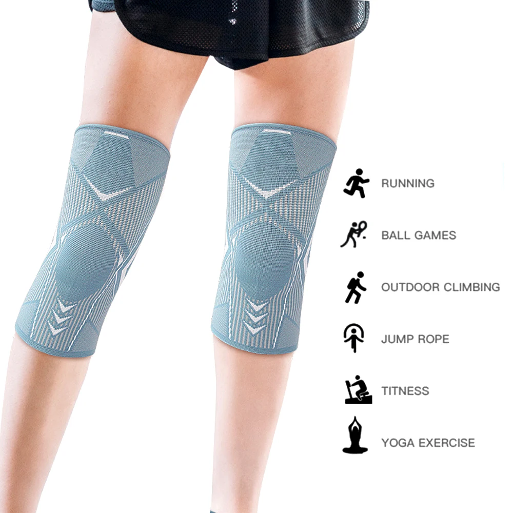 Genouillère de compression pour hommes et femmes, Genouillère de course, Manchon de soutien du genou, Genouillères de sport pour l'arthrite, 1PC