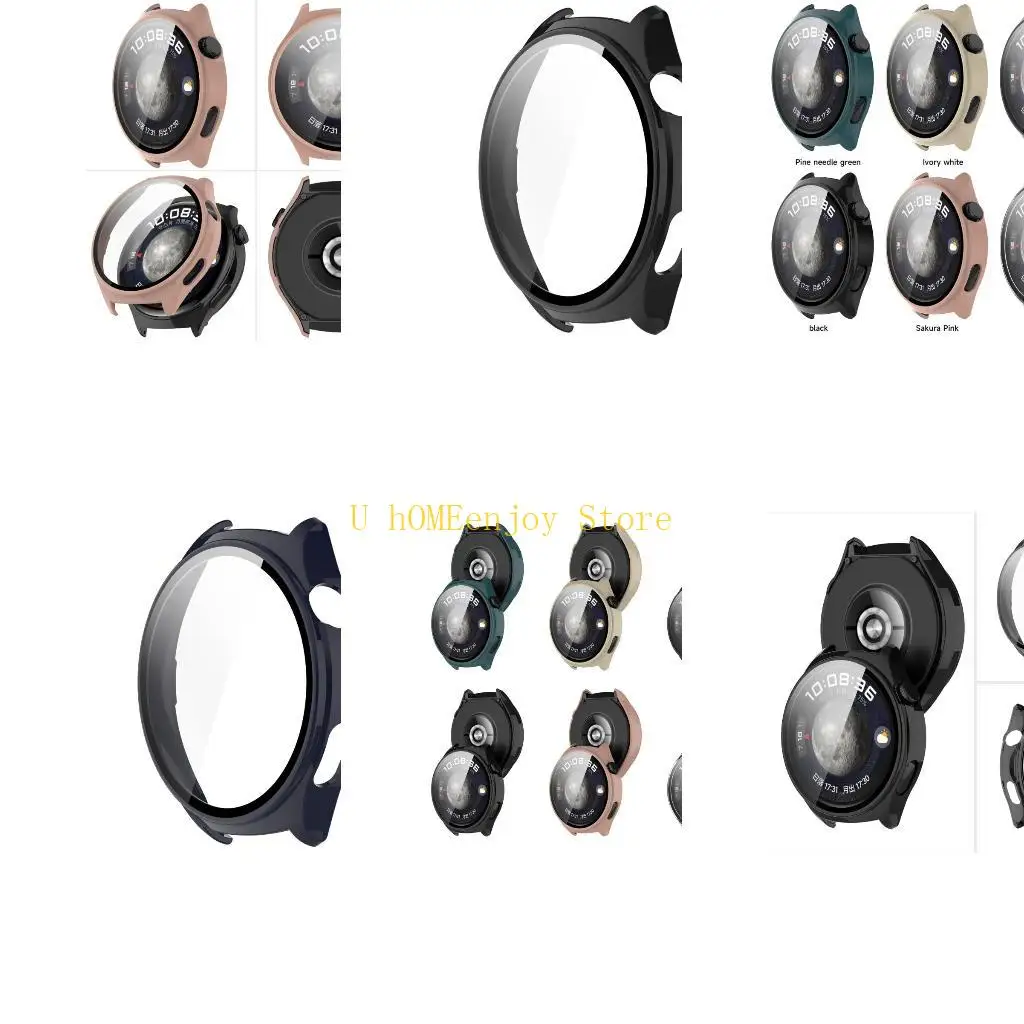 B0KF Screen Protectors Case Full Coverage Protective Cover for Watch 4 Proetctions