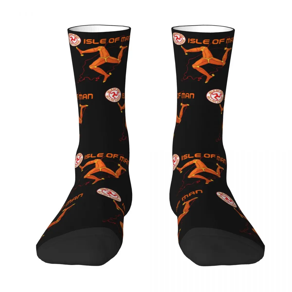 Moto Racing Isle Of Man TT Races Unisex Socks Cycling 3D Print Happy Socks Street Style Crazy Sock