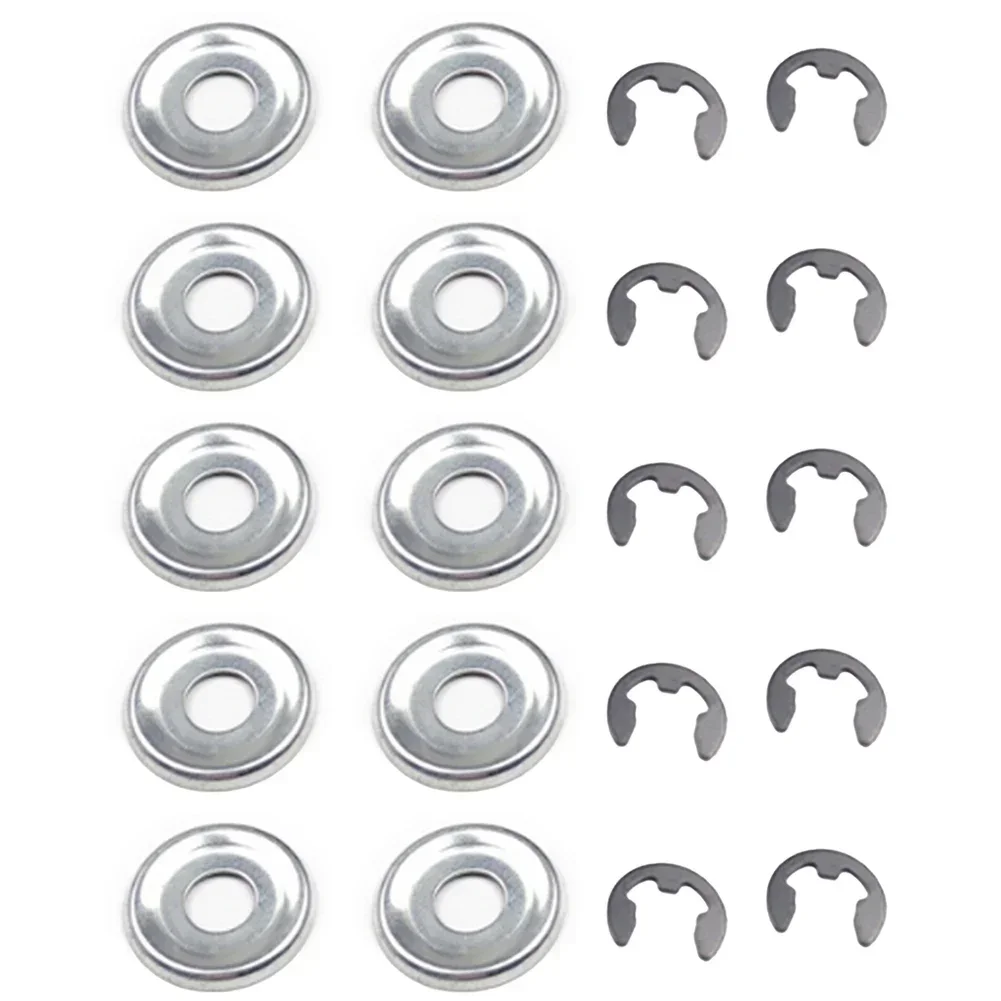 10 Sets Clutch Washer E-Clip For Husqvarna For Stihl MS260 MS290 MS440 MS460 MS660 9460 624 0801 Garden Tool Parts