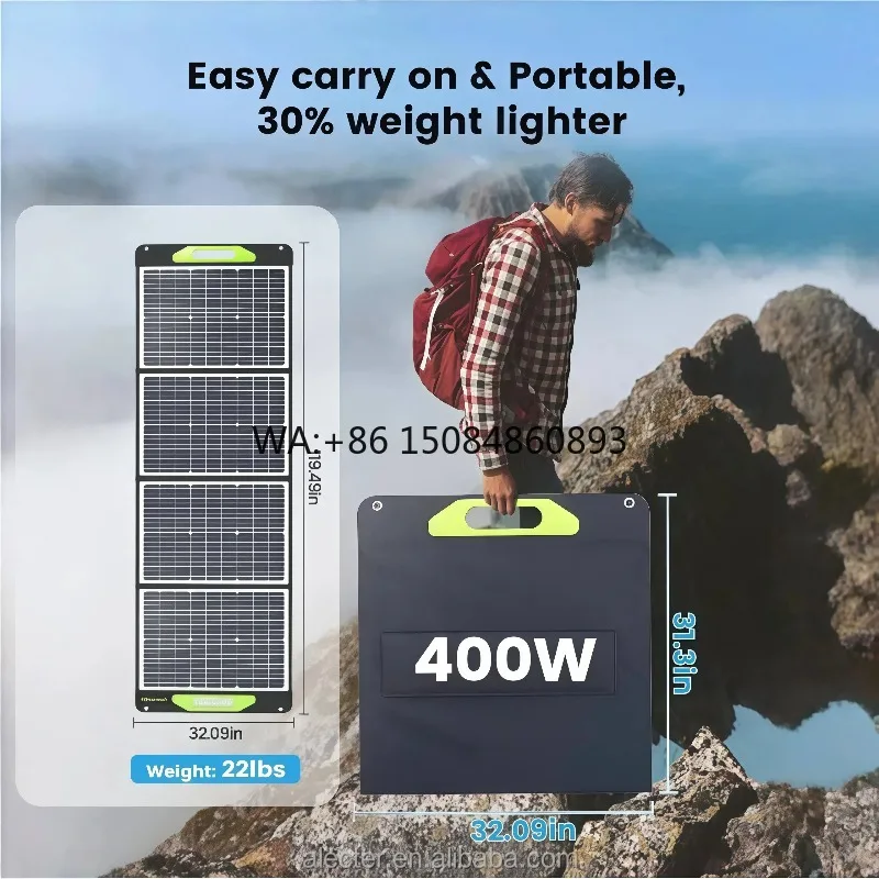 800W IP65 Waterproof High Efficiency Mono Foldable Solar Panel Outdoor RV Off Grid TUV Certified Power Supply