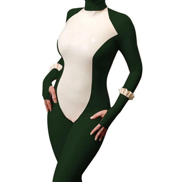 

Latex Rubber Gummi Ganzanzug Catsuit Cat female uniform Kostüm Suit XS-XXL