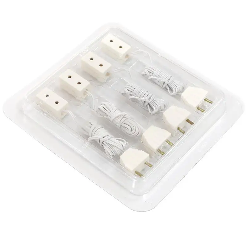 Pretend Play Children's Toys, 1:12 Scale Decorative Lamp Adapter Socket Set, 4Pcs Dollhouse Model Home Accessories