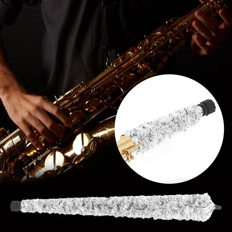 Alto Sax Cleaning Brush Cleaning Alto Sax Strong Absorbent Swab Brush Cleaning Tool With Dense Bristles For Saxophone Students