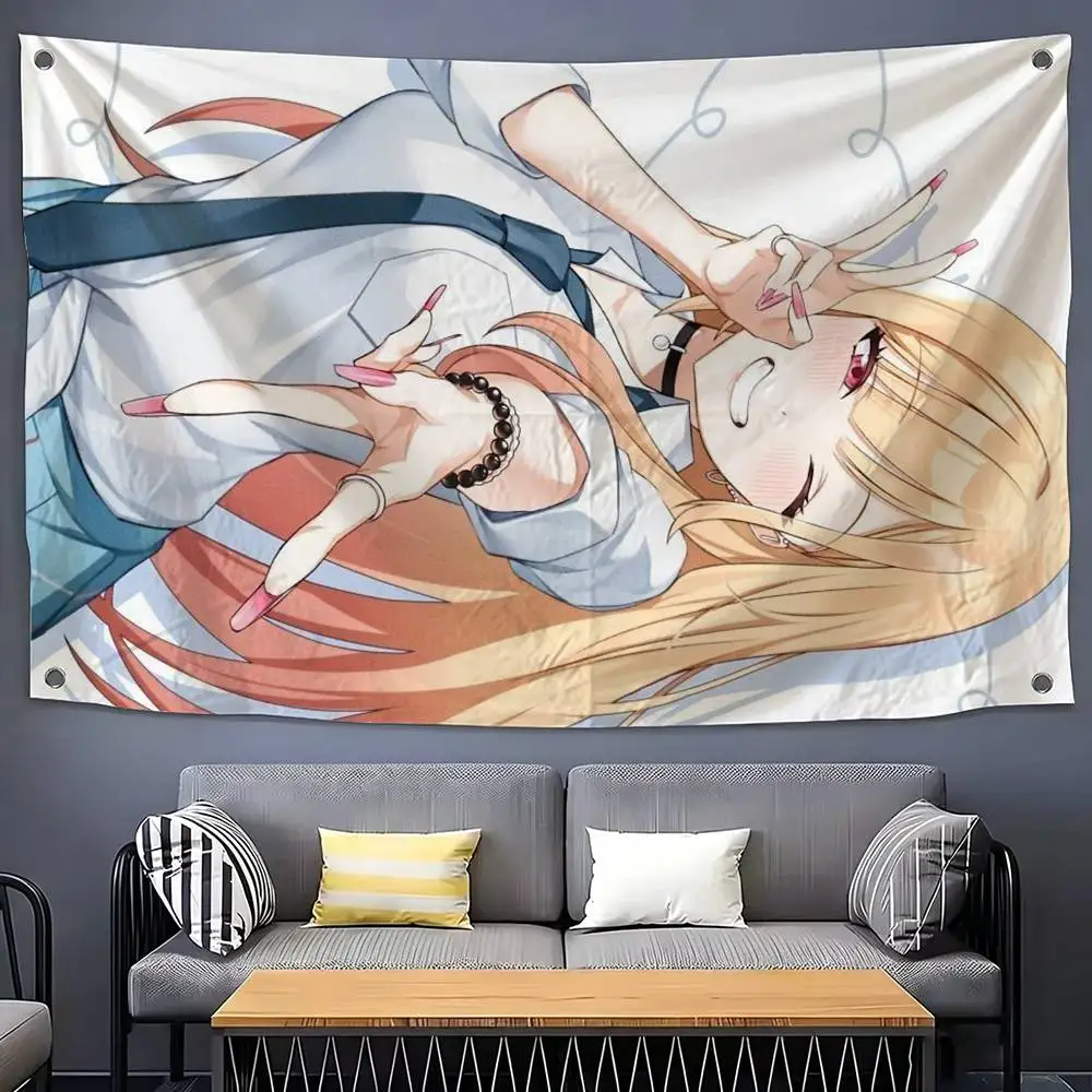 

M-My Dress-Up Darling Flags Wall Hanging Tapestry Outdoor Garage Room Decorative flag Background Blanket