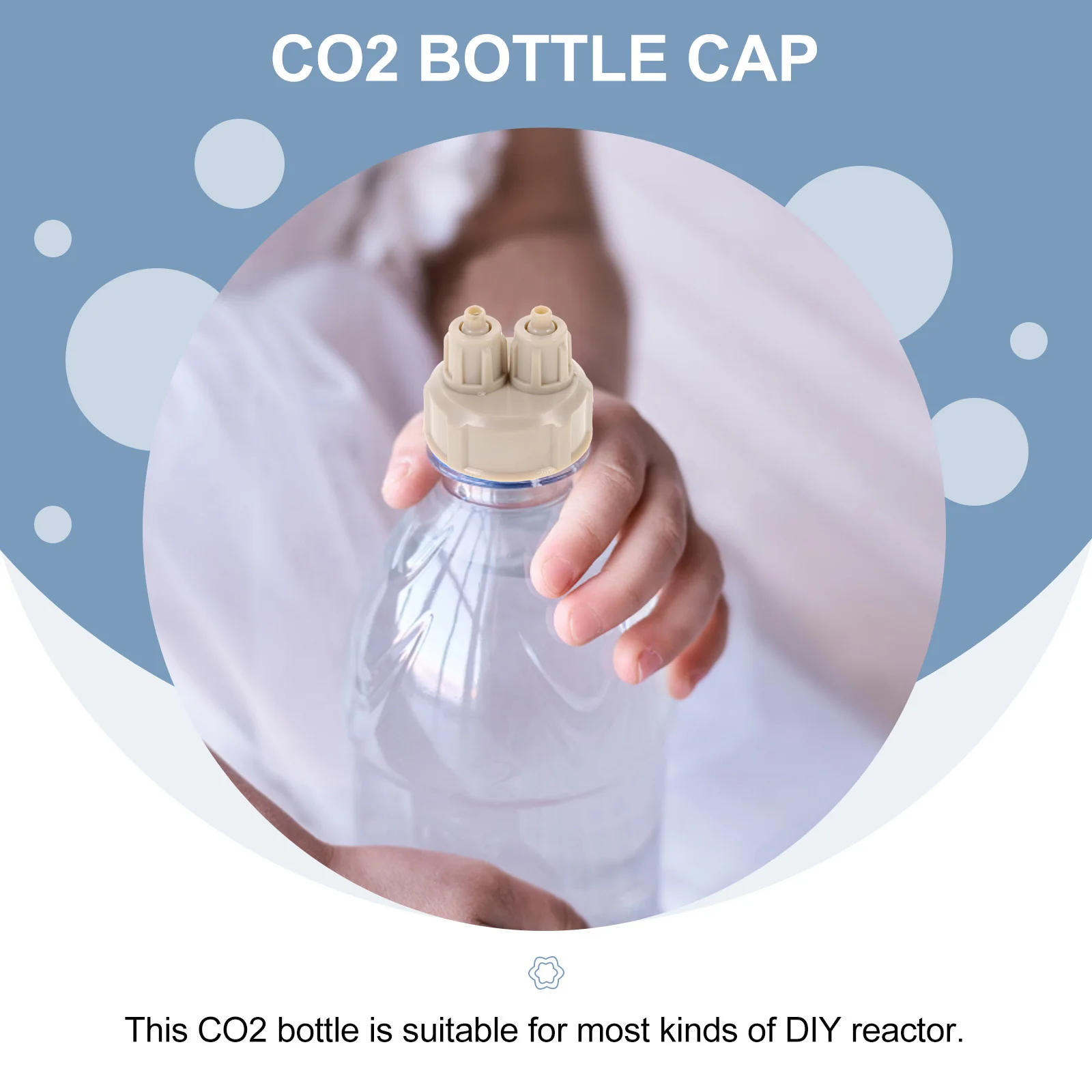 

4pcs CO2 Bottle Diffuser DIY Reactor Air Bottle Cap Plastic Fish Tank Co2 Accessory Cap
