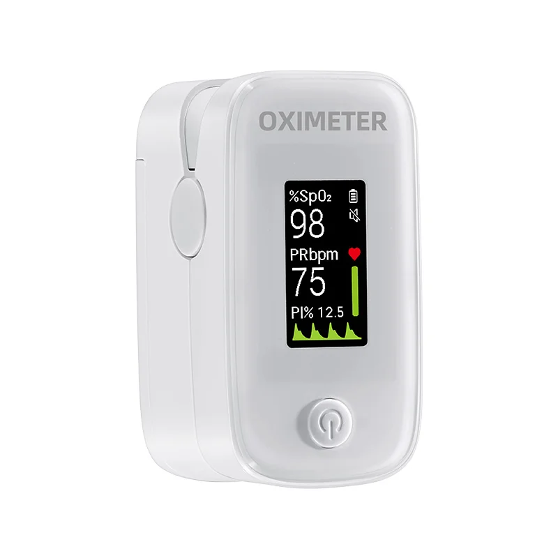 Pulse Oximeter with Fingertip Oxygen Meter, Compact Fingertip Pulse Oximeter - Blood Oxygen/Heart Rate Monitor -Athletic & Home