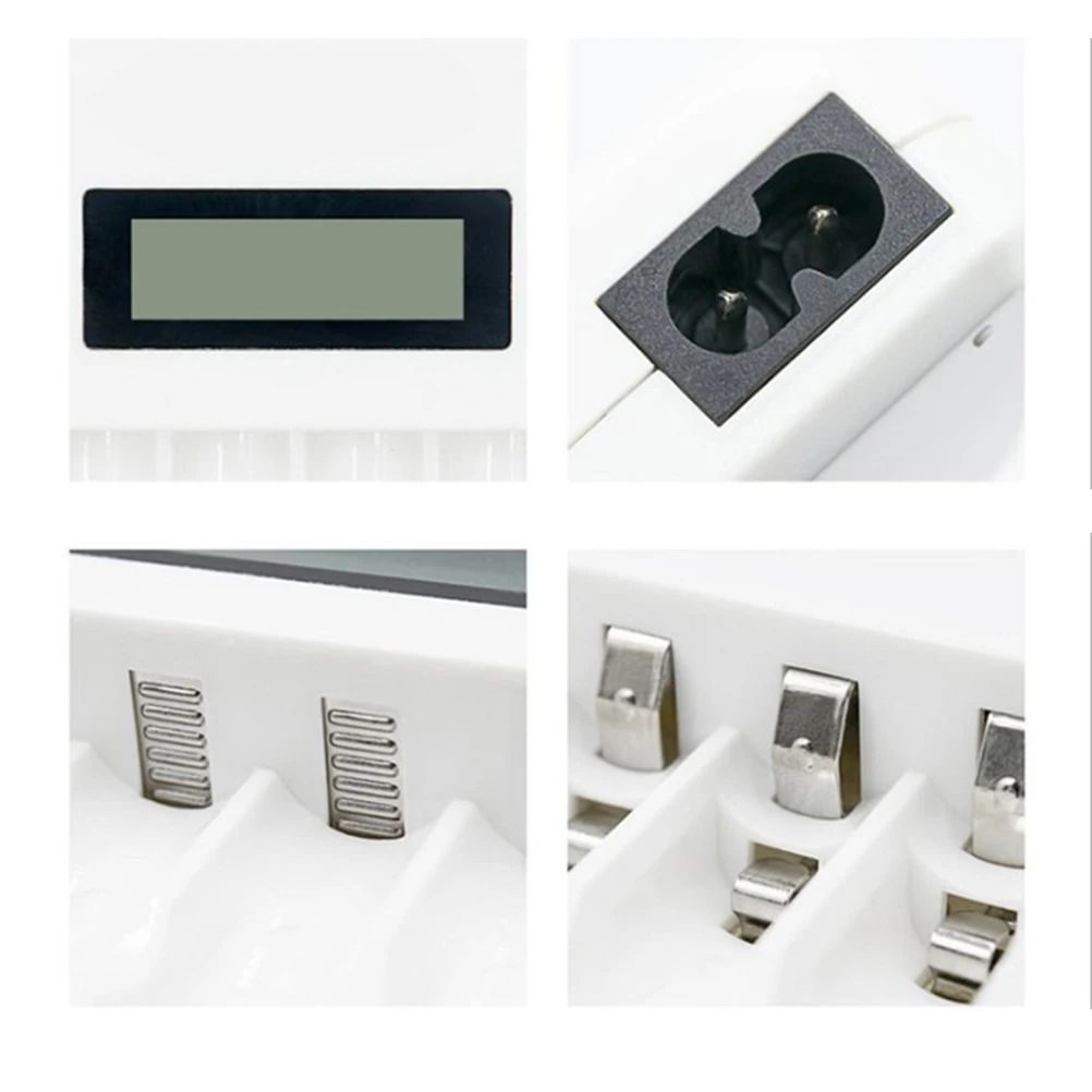

4 Slots Aa Aaa Smart Usb Lcd Display Fast Charging 4 Bay Charging Station For - 1- Rechargeable