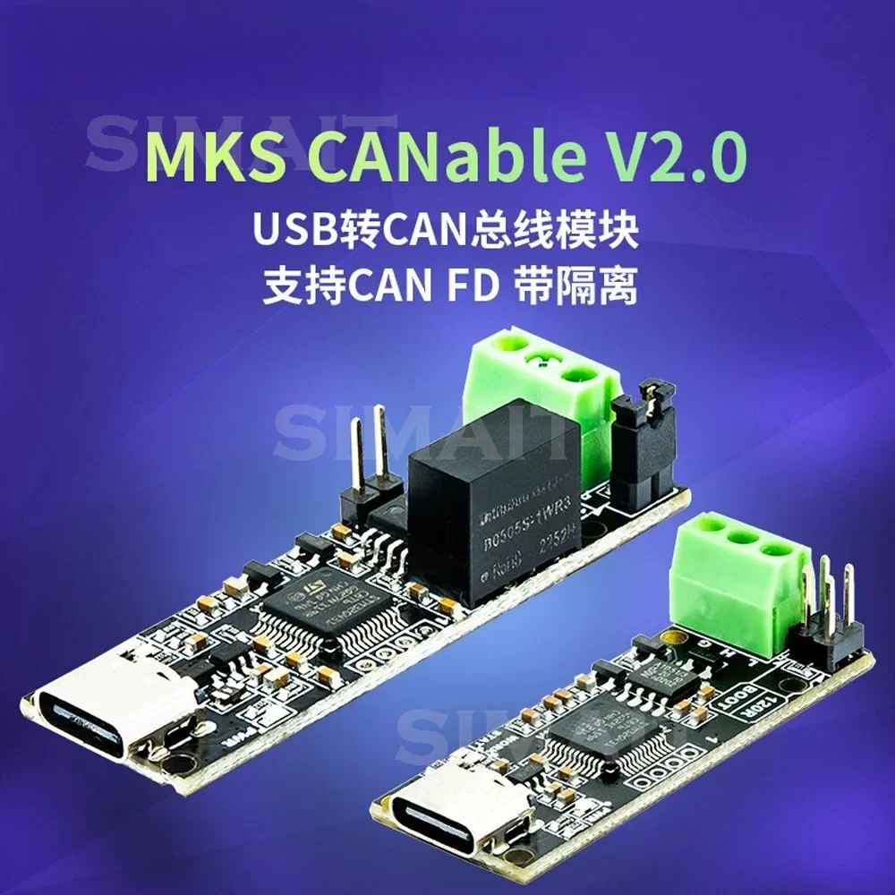 For Makerbase CANable 2.0 USB to CAN Adapter USBCAN Analyzer CAN Bus Tool