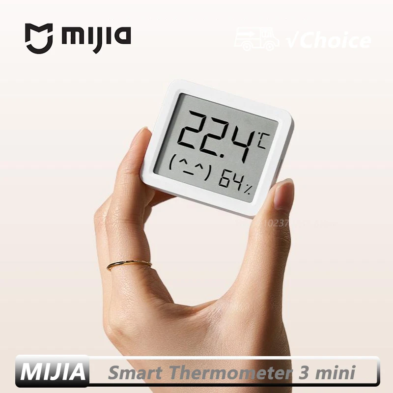 

New Mijia Smart temperature humidity sensor 3 Mini Digital Hygrometer Humidity Work Mi Home APP China Region Only