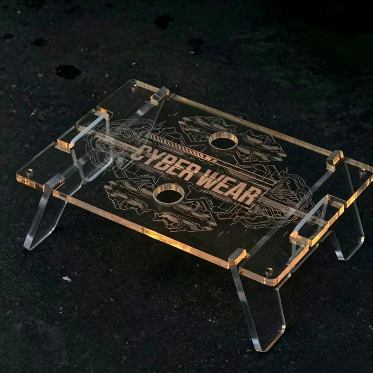 

Outdoor Camping Acrylic Folding Table Lightweight Igt Unit Board Tactical Style Multi-functional Portable and Assembled Table