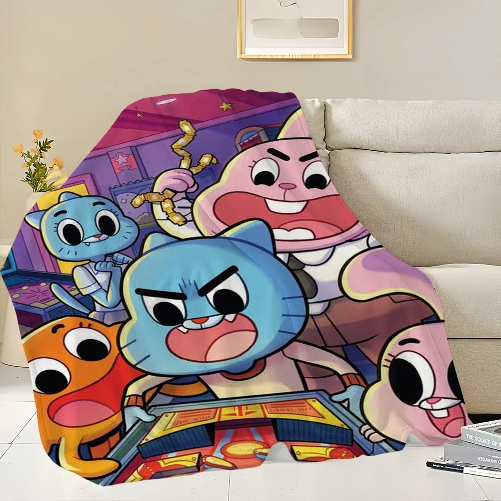 

The Amazing World G-Gumball Blanket Skin friendly comfort warm soft plush blanket suitable sofa living room office bedroom