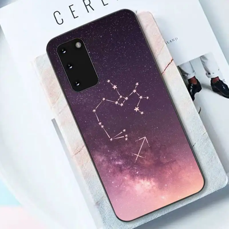 Constellation Sagittarius Phone Case for Samsung S10 21 20 9 8 plus lite S20 UlTRA 7edge