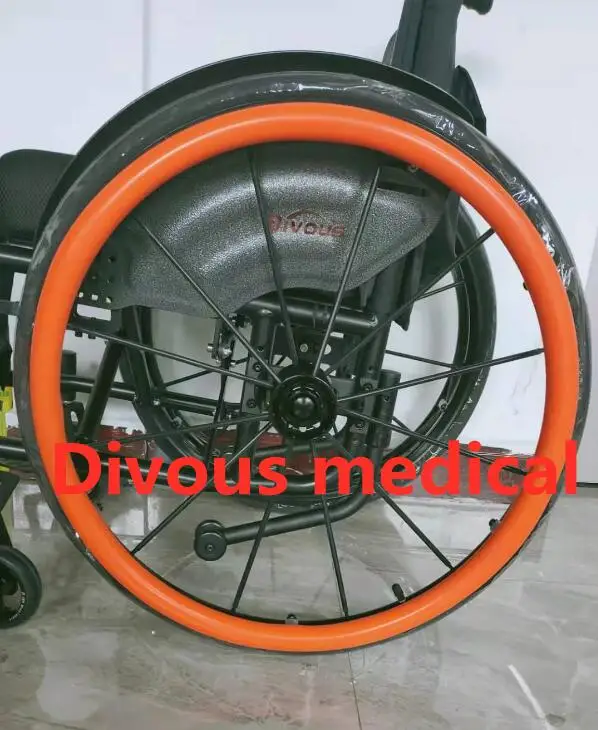 （2X）Anti-slip Cost-effective Multi-color Silicone Protective Rubber Ring For 24 inch Disabled Wheelchair Trolley Ring
