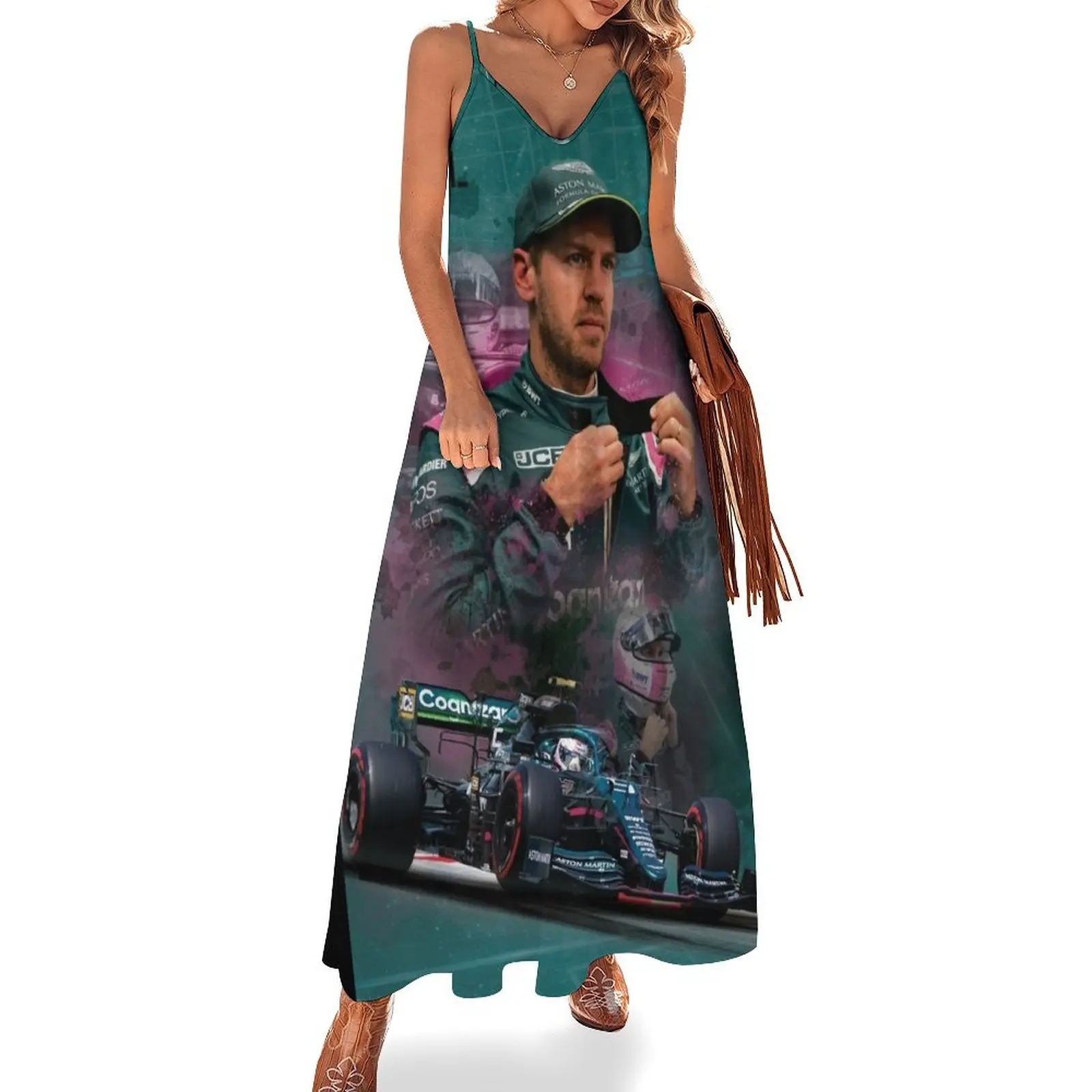 

Sebastian Vettel Sleeveless Dress dress women summer 2025 Summer dresses for women Women's summer skirt Dress