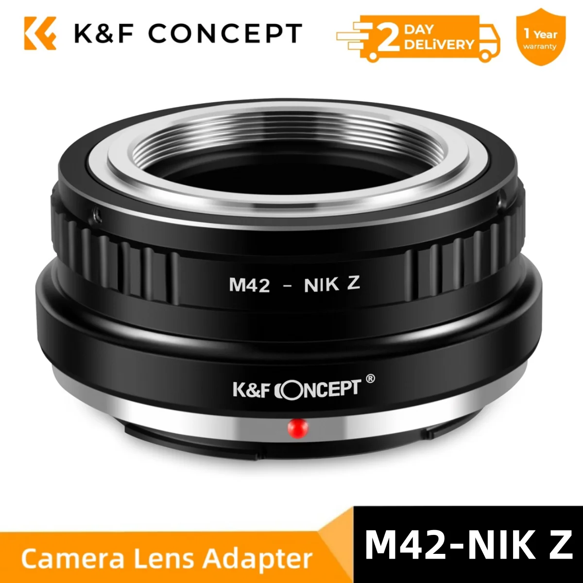 

K&F Concept Camera Lens Adapter for Minolta M42 Screw Mount Lens to Nikon Z Z5 Z6 Z7 Z50 Z6II Z7II Mirrorless Camera Body